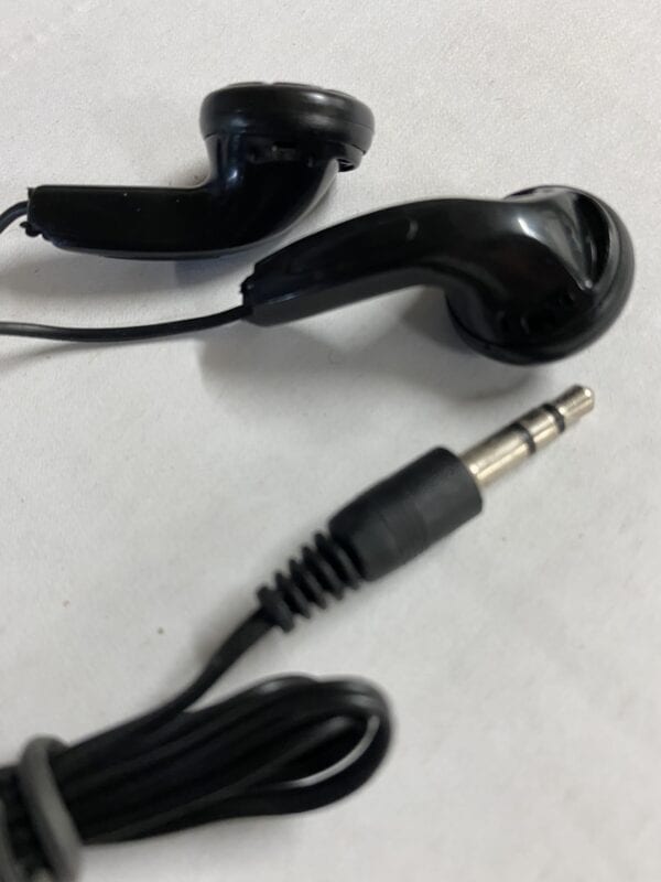 Classroom Bulk Black Stereo Earbuds w/ 3.5mm Plug Individually