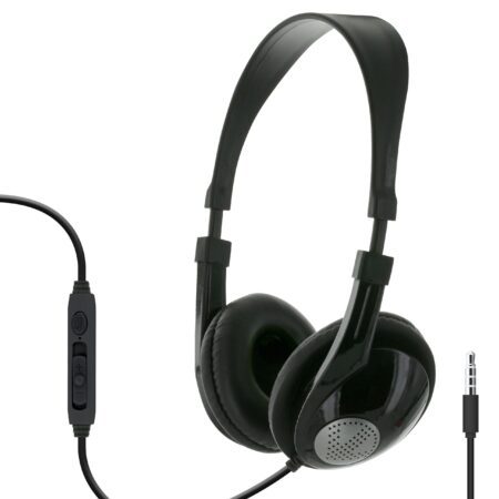 Sentry "Rugged" Headset Headphones (with In-Line Microphone) - HS261