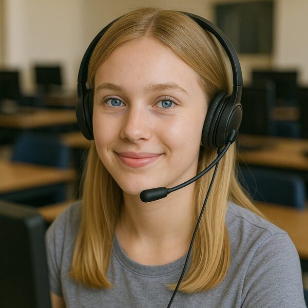 Black USB-C Stereo Headset Headphones with Boom Mic - Model ZRX-500 - Image 5